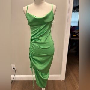 Chic Strapless Green Dress